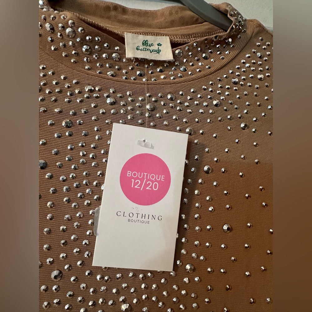 Crop sequined top - Picture 2 of 4